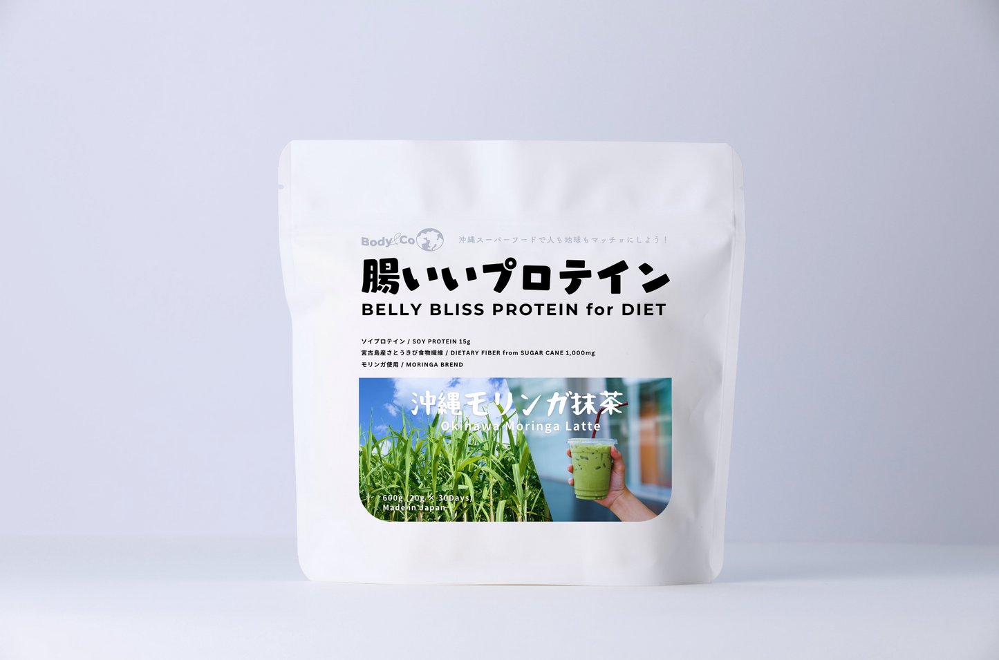 Body&Co 腸いいプロテイン 沖縄モリンガ抹茶味 600g (20g × 30days)