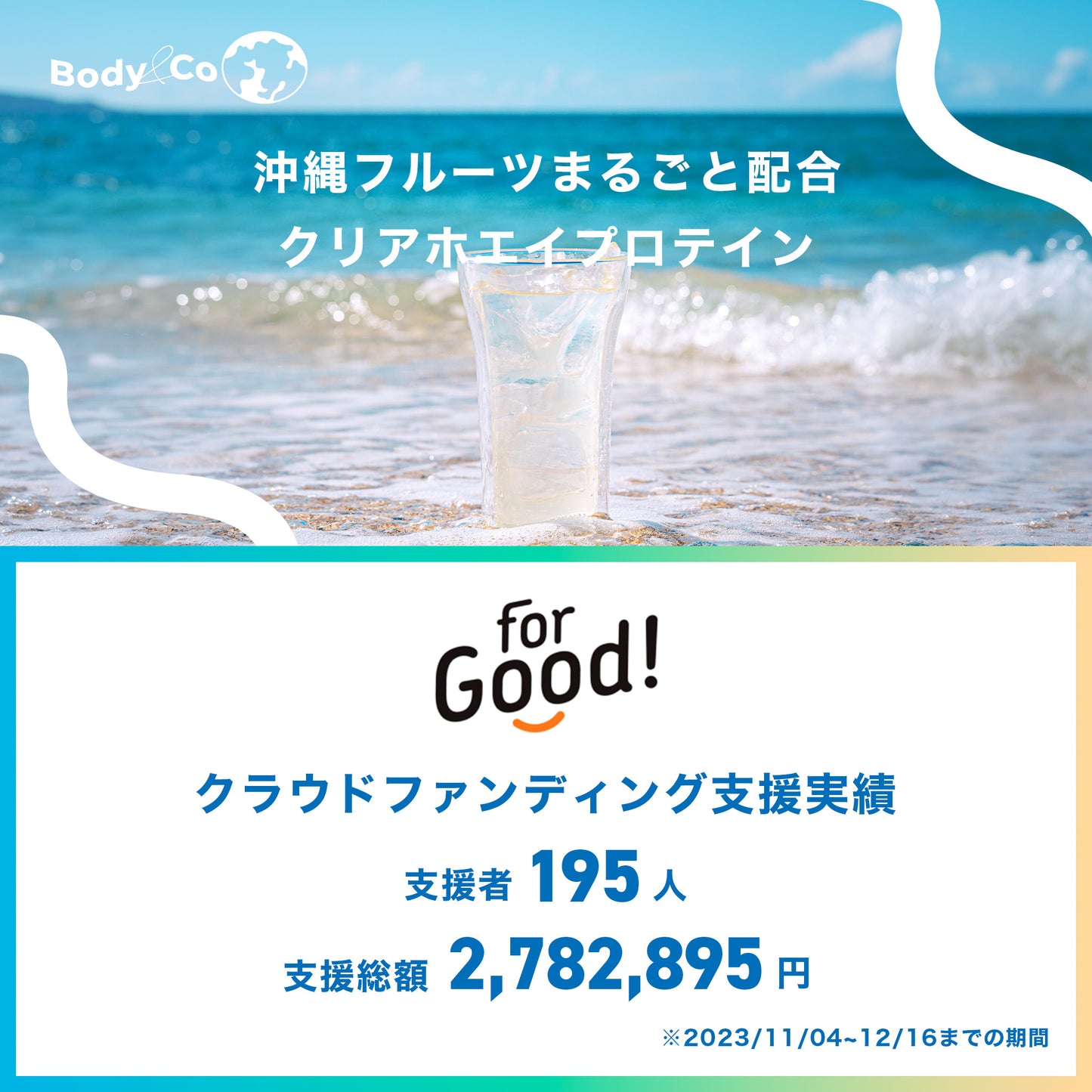 Body&Co クリアホエイプロテイン 沖縄県産パッションフルーツ味 600g